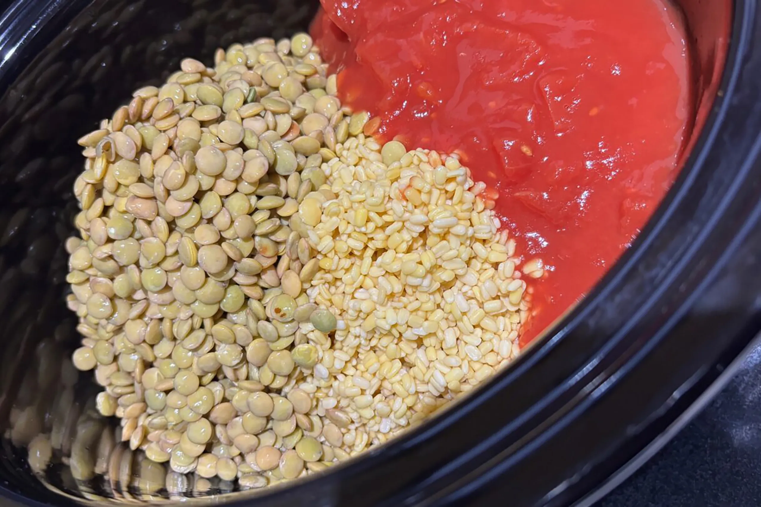 slow cooker lentil dahl