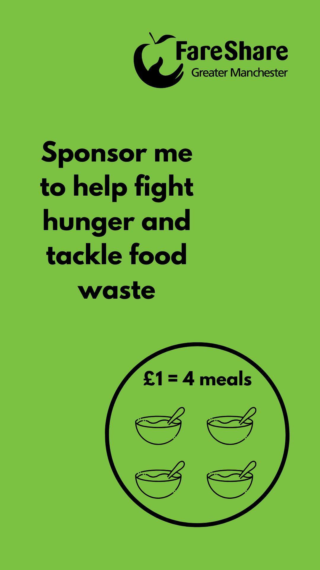 instagram story £1 = 4 meals
