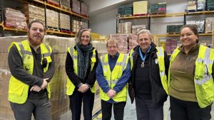 Fareshare Greater Manchester food warehouse High Sheriff visit