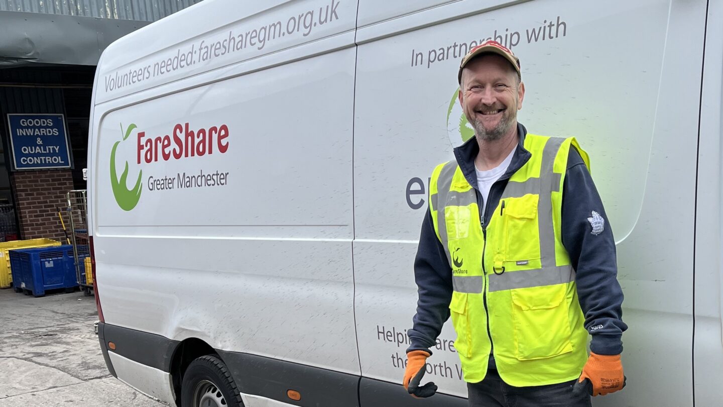Fareshare Greater Manchester volunteer delivery driver