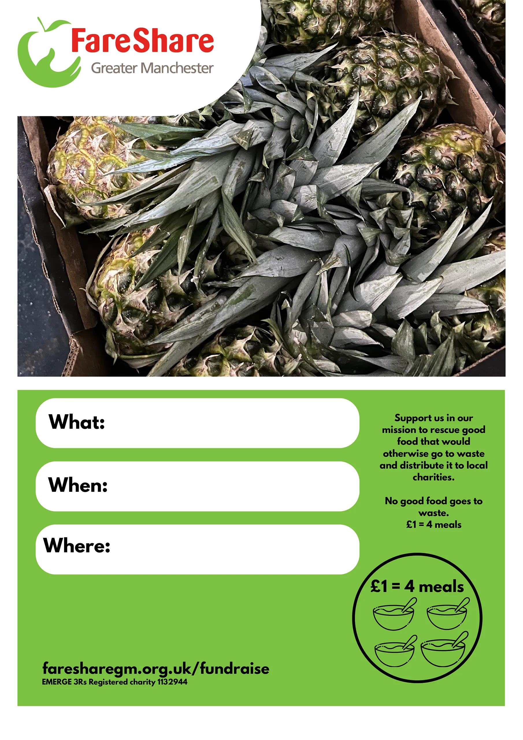 event poster pineapples